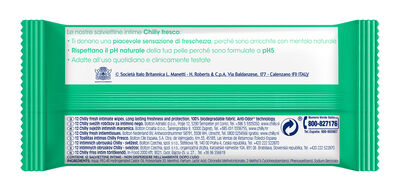 Toallitas íntimas Chilly pocket 12 uds gel
