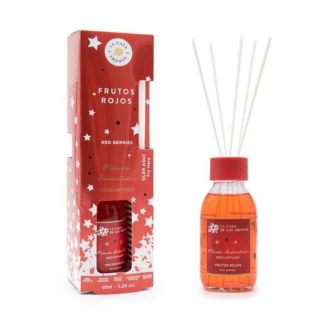 Ambientador Mikado Rojo Flor De Mayo 95ml Frutos Rojos