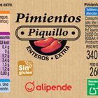 Pimientos de piquillo enteros sin gluten Alipende 260g