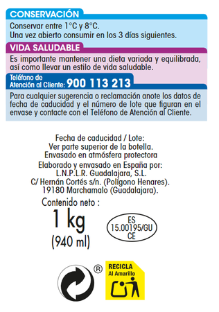 Yogur l&iacute;quido Alipende 1kg fresa