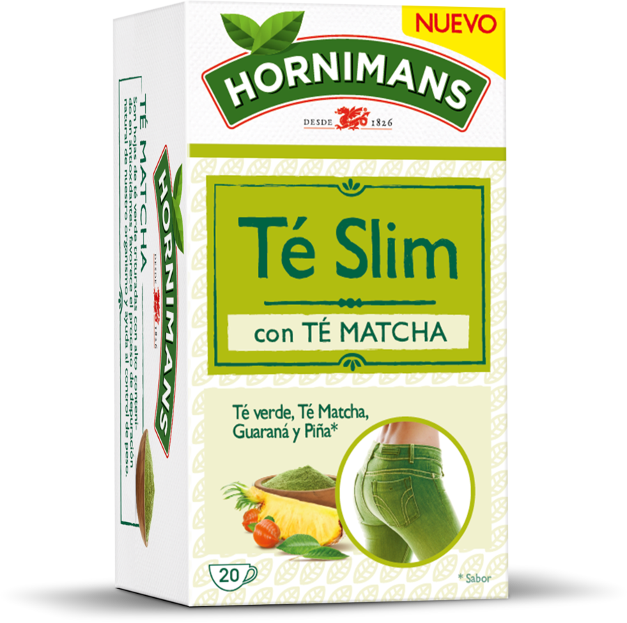 Té  silueta té matcha té verde guaraná Hornimans 20u