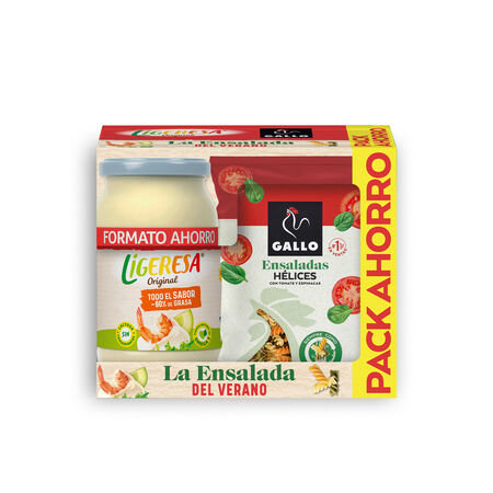 Mayonesa ligeresa + pasta gallo 666g