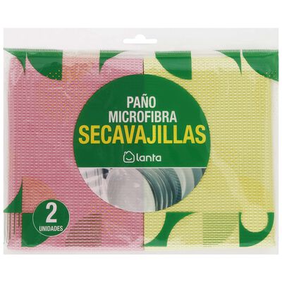 Pa&ntilde;o microfibra Lanta 2 unidades secavajillas