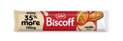 Galleta rellena de vainilla Biscoff Lotus 154g