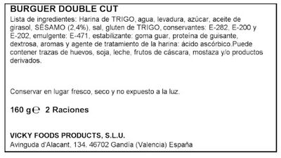 Pan burguer doble de 160 gr Dulcesol 2 unid