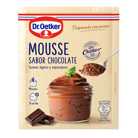 Preparado de mousse de chocolate Dr Oetker 73g