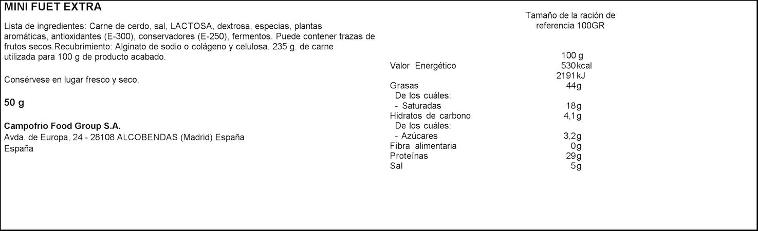 Minifuet Campofrío 50g