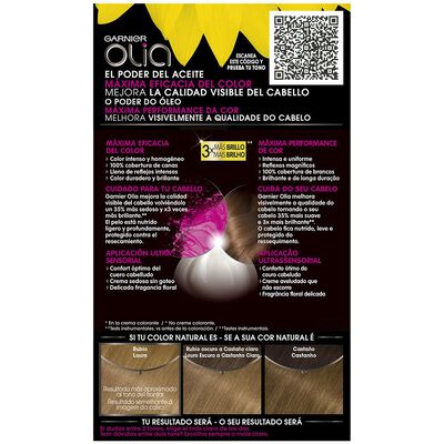 Tinte de cabello sin amoníaco Garnier Olia nº 7 rubio