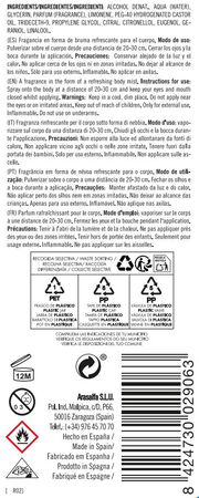 Colonia de mujer coquette 200ml citrus