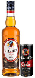 Ron Añejo Negrita 70cl + lata negra cola