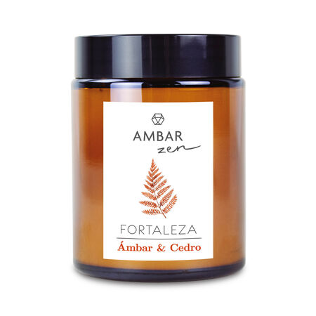 Velas perfumadas Ambar zen 125gr ambar y cedro