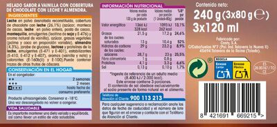 Helado super bomb&oacute;n Alipende 360 ml 3 uds