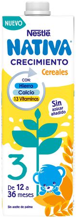 Leche crecimiento Nestlé junior cereales desde 12meses 1l