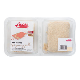 San jacobo pollo y pavo Aldelis 340g