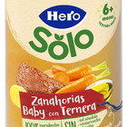 Tarro Hero Solo zanahoria ternera desde 6meses 235g