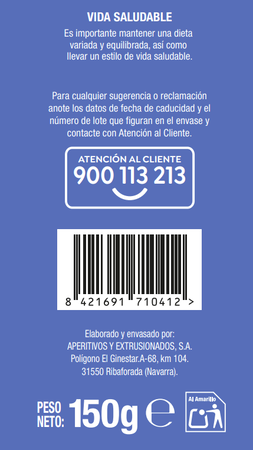 Patatas fritas bajo en sal Alipende 150g