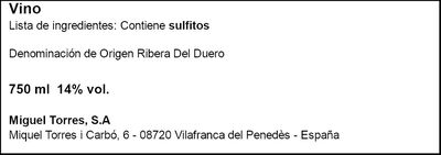 Vino tinto DO Ribera del Duero Celeste roble