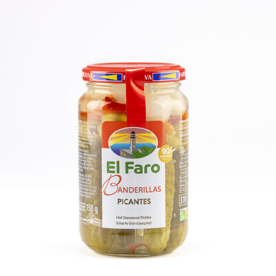 Banderillas picantes en vinagre s/gluten El Faro 150g