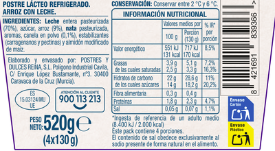 Arroz con leche sin gluten Alipende pack 4