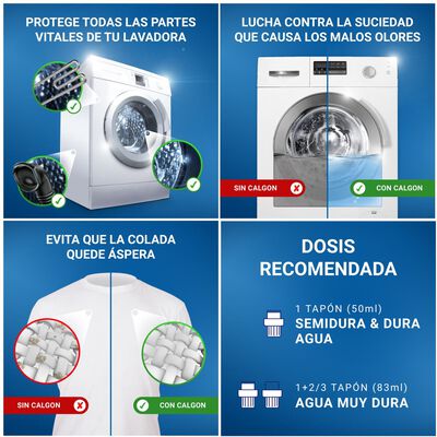 Antical en gel Calgon 750 ml contra cal suciedad y malos olores