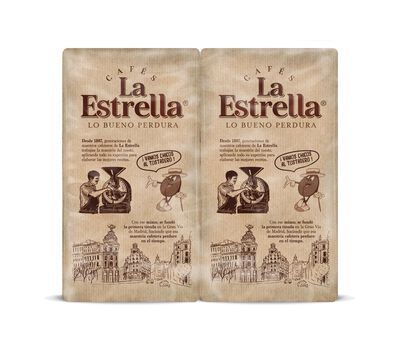 Café molido La Estrella 250g pack-2 mezcla