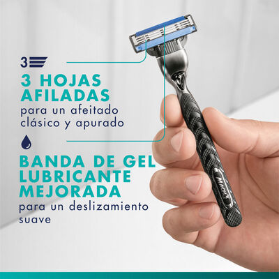 Hojas de afeitar Gillette 4 unidades recambio mach 3