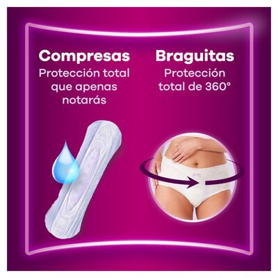 Compresa Ausonia Discreet 12 unidades Extra Protección Completa