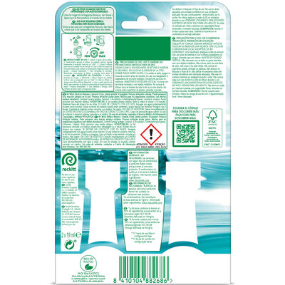 Ambientador el&eacute;ctrico Airwick Recambio 2 unidades pure Nenuco