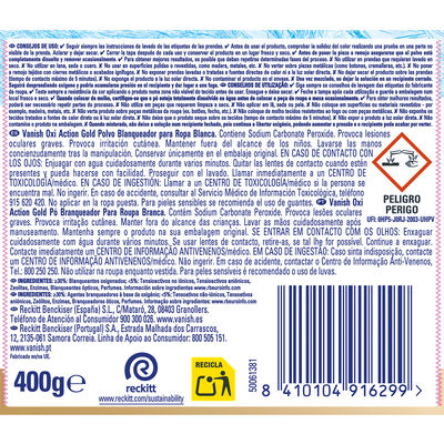 Quitamanchas en polvo Vanish 400 gr Gold White