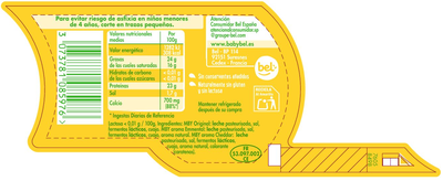Queso tierno mini babybel malla 180gr 9 unidades mix