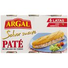 Paté sabor suave Argal pack 6