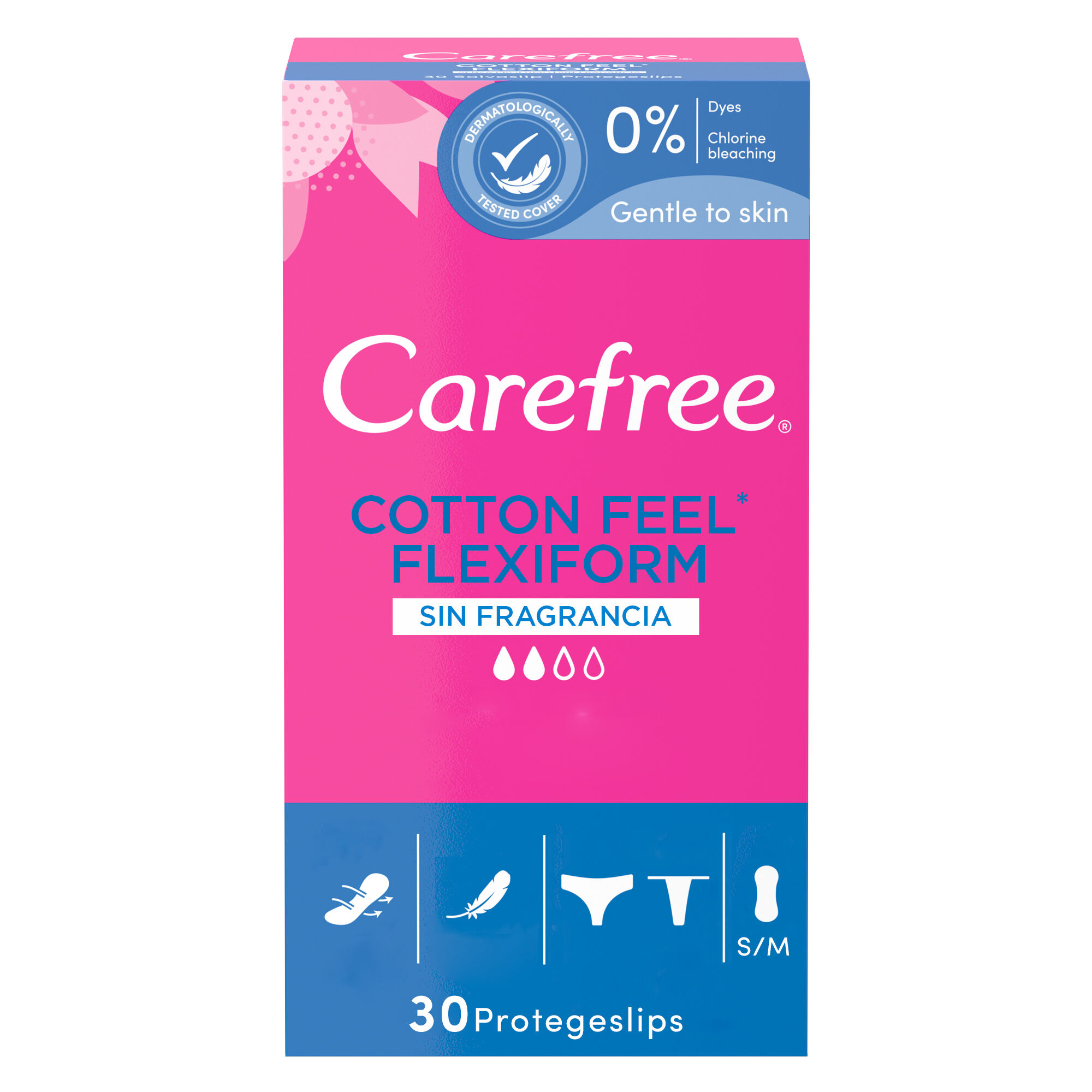 Protegeslip Carefree 30 uds Flexible