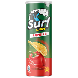 Snack de patata con sabor paprika Surf Chips 160g