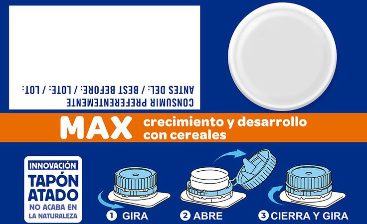 Bebida láctea Puleva max crecimiento desarrollo 1l cereales