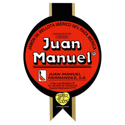 Jamón de bellota ibérico 50% raza ibérica al corte