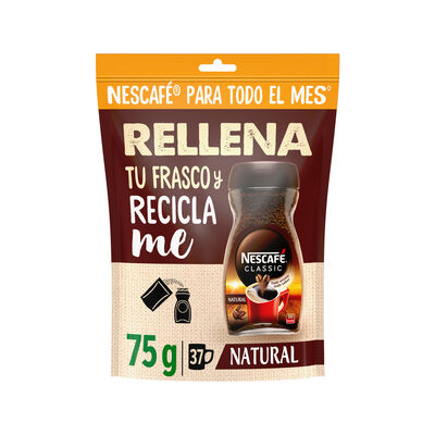 Café soluble natural Nescafé 75g