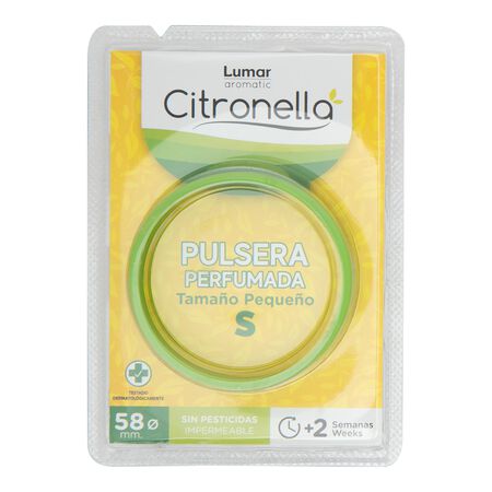 Insecticida pulsera perfumada citronella Lumar Talla S