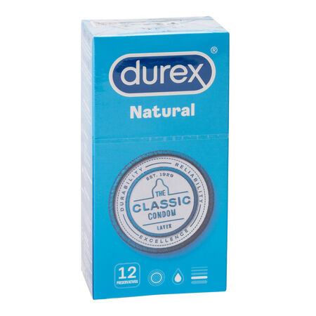 Preservativos Durex 12 uds natural