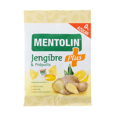 Caramelos sin az&uacute;car de jengibre pr&oacute;polis Mentolin 90g