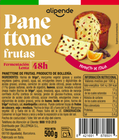Panettone con frutas fermentaci&oacute;n lenta Alipende 500 g