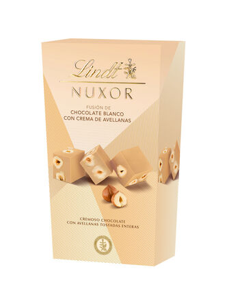 Bombones de chocolate blanco y avellanas Nuxot Lindt 165g