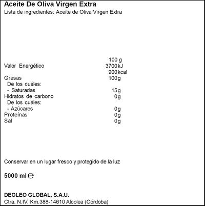 Aceite de oliva virgen extra con sabor intenso Carbonell 5l