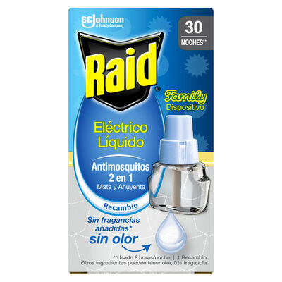 Insecticida eléctrico líquido recambio Raid family