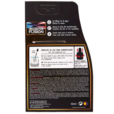 Esencia hidrosoluble Ambar 50ml frutos rojos