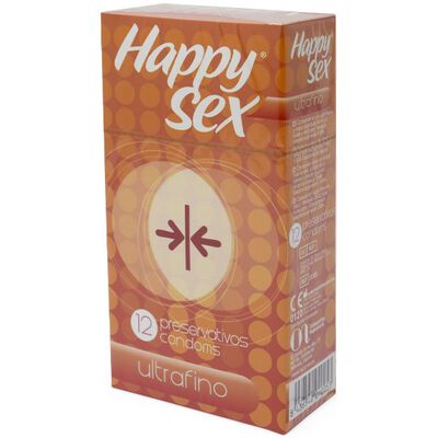 Preservativos Happy Sex 12 uds ultrafino