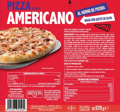 Pizza Americana Alipende 570g