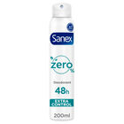 Desodorante spray Sanex Zero% Extra Control protecci&oacute;n 48h 200ml