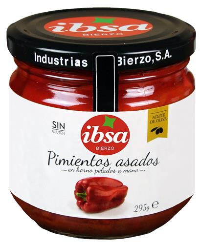 Pimientos asados sin gluten Ibsa 295g