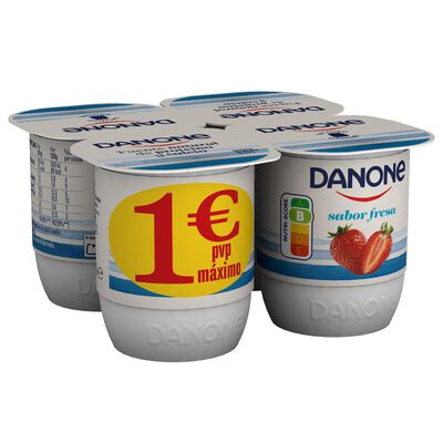 Yogur Danone pack 4 fresa