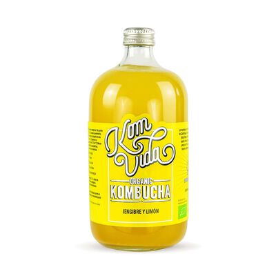 Kombucha Komvida 750ml jengibre y limón